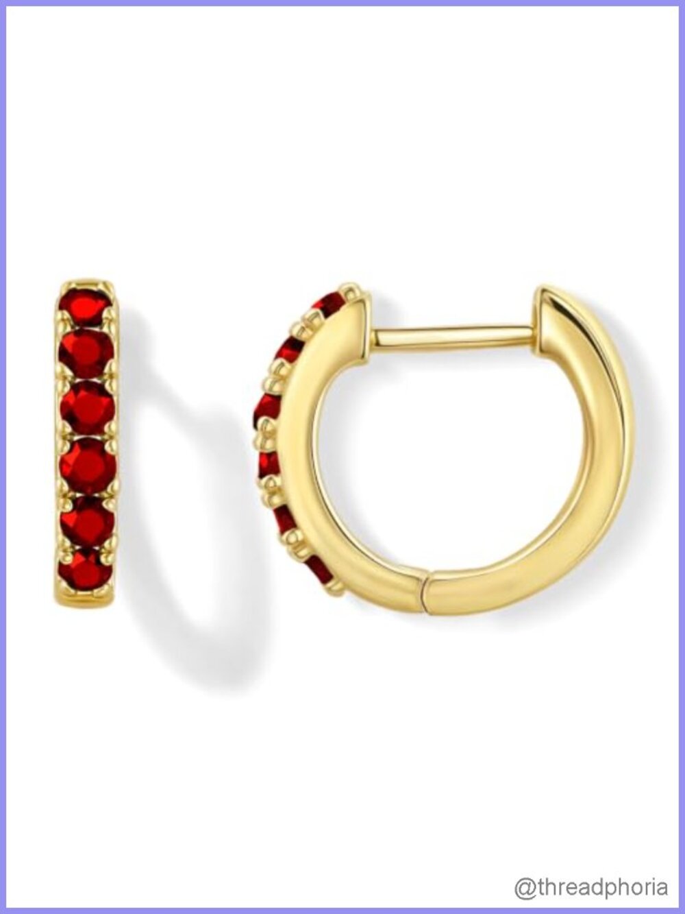 Tiny 14K Gold Plated Huggie Hoop Earrings Hypoallergenic for Women